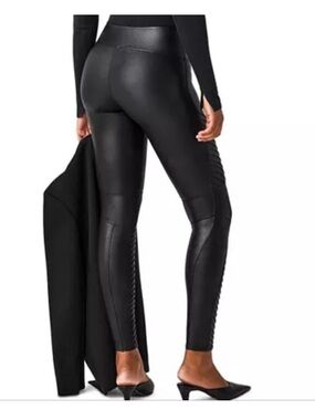 SPANX MOTO leggings Black XS petite